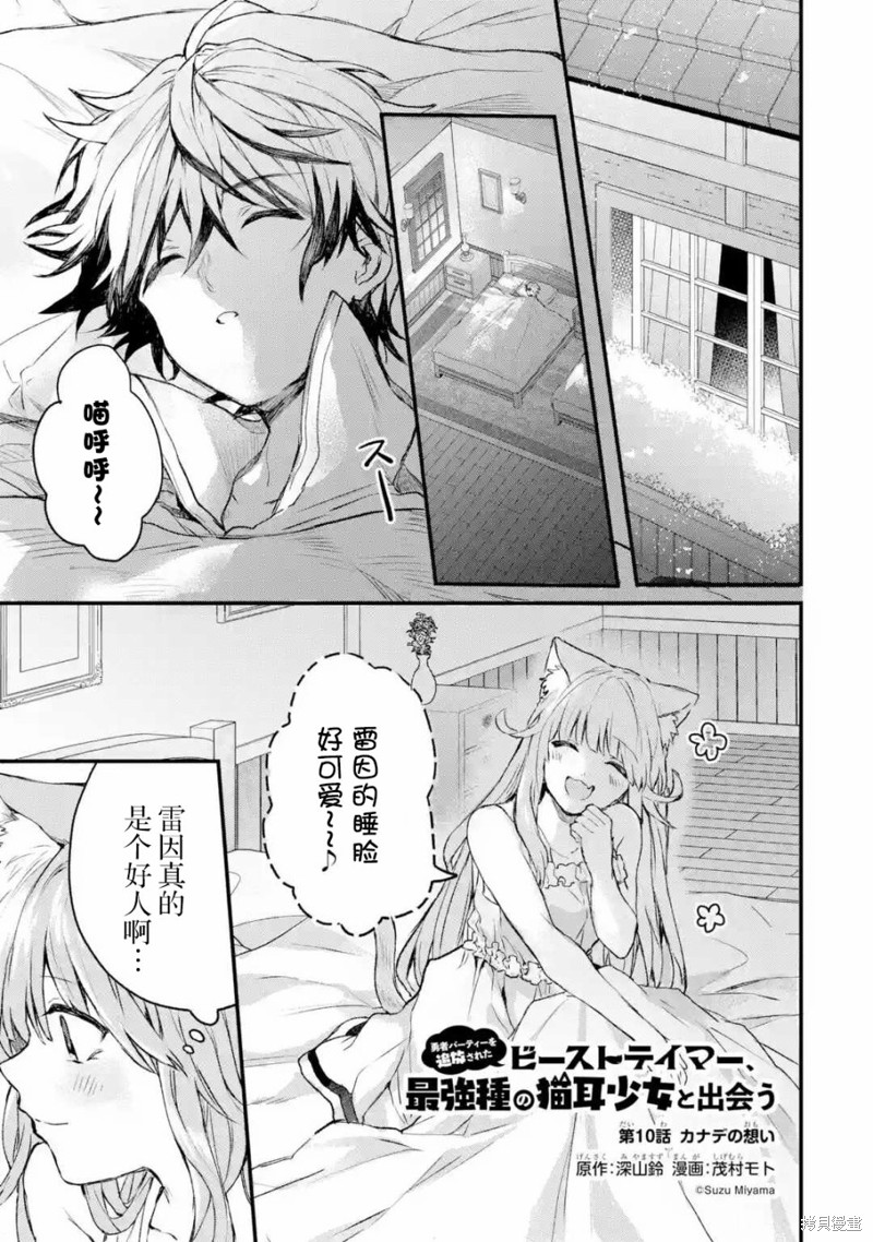 被勇者队伍开除的驭兽使、邂逅了最强种的猫耳少女漫画10话